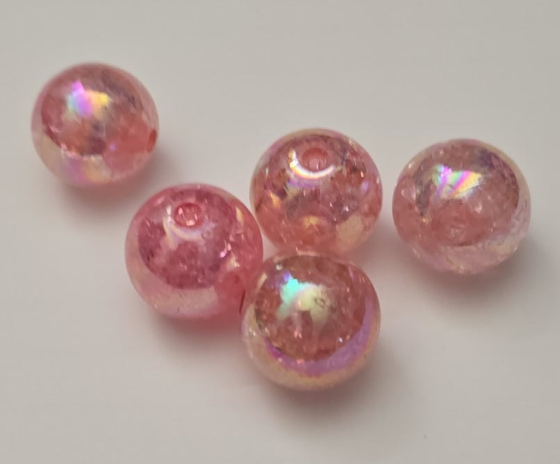16mm Crackle beads 5pk