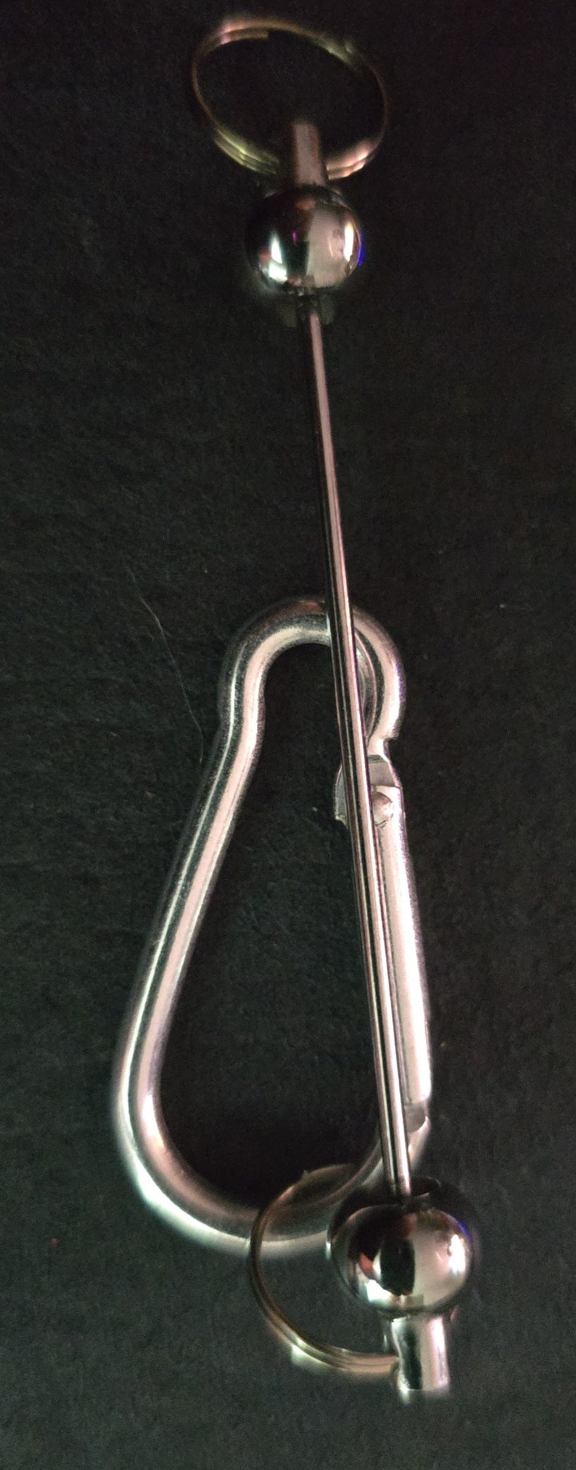 Beadable clip keyring