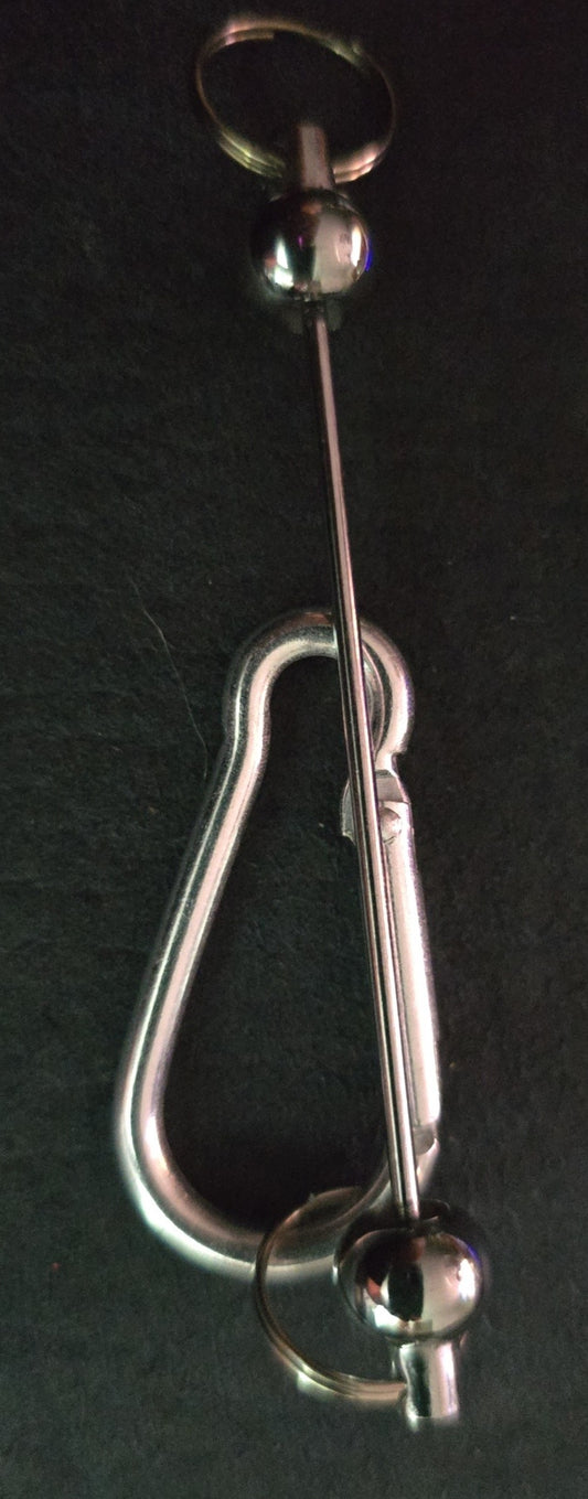 Beadable clip keyring