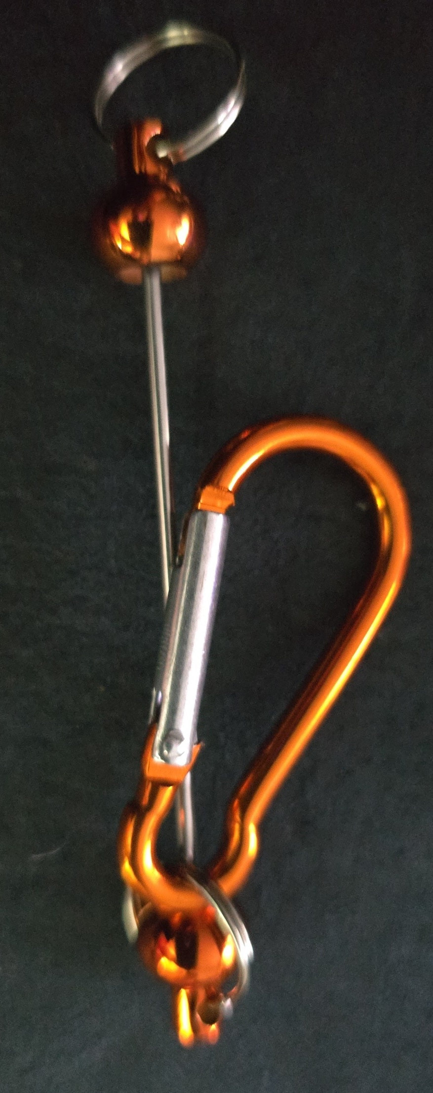 Beadable clip keyring