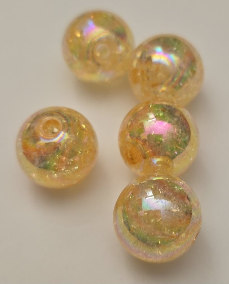 16mm Crackle beads 5pk